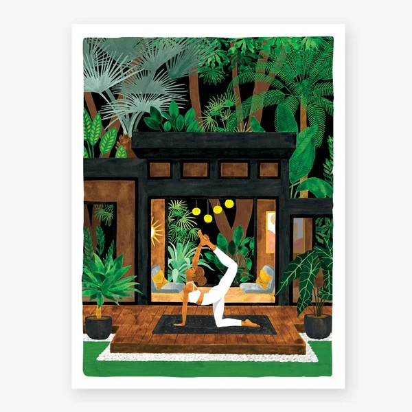 Affiche - Yoga Terrasse