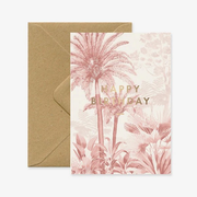 Carte d'anniversaire - Pink Forest