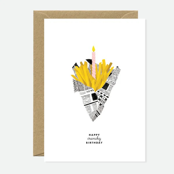 Carte d'anniversaire - Happy Crunchy