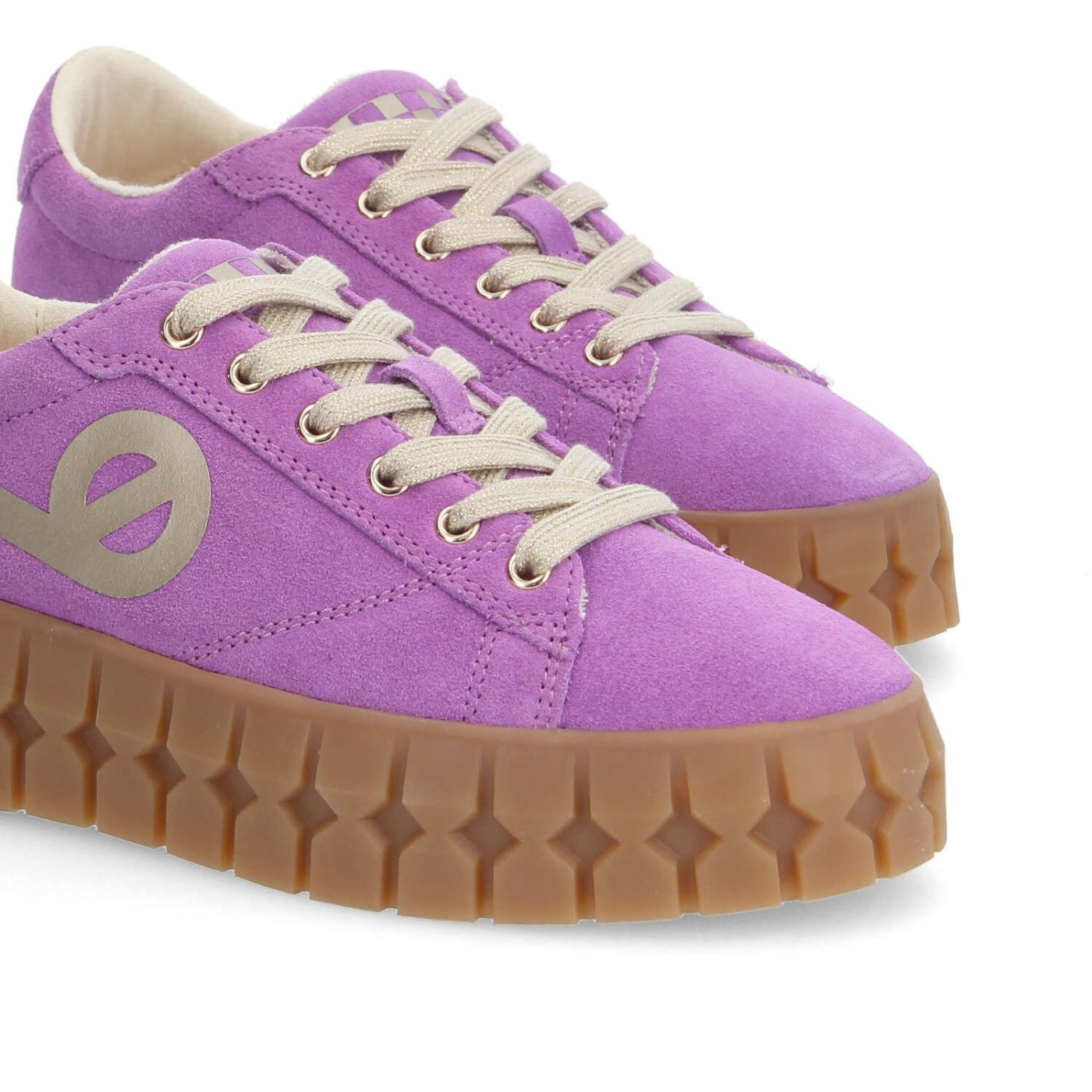 PLAY SNEAKER W SUEDE/PRINT IRIS/L.GOLD