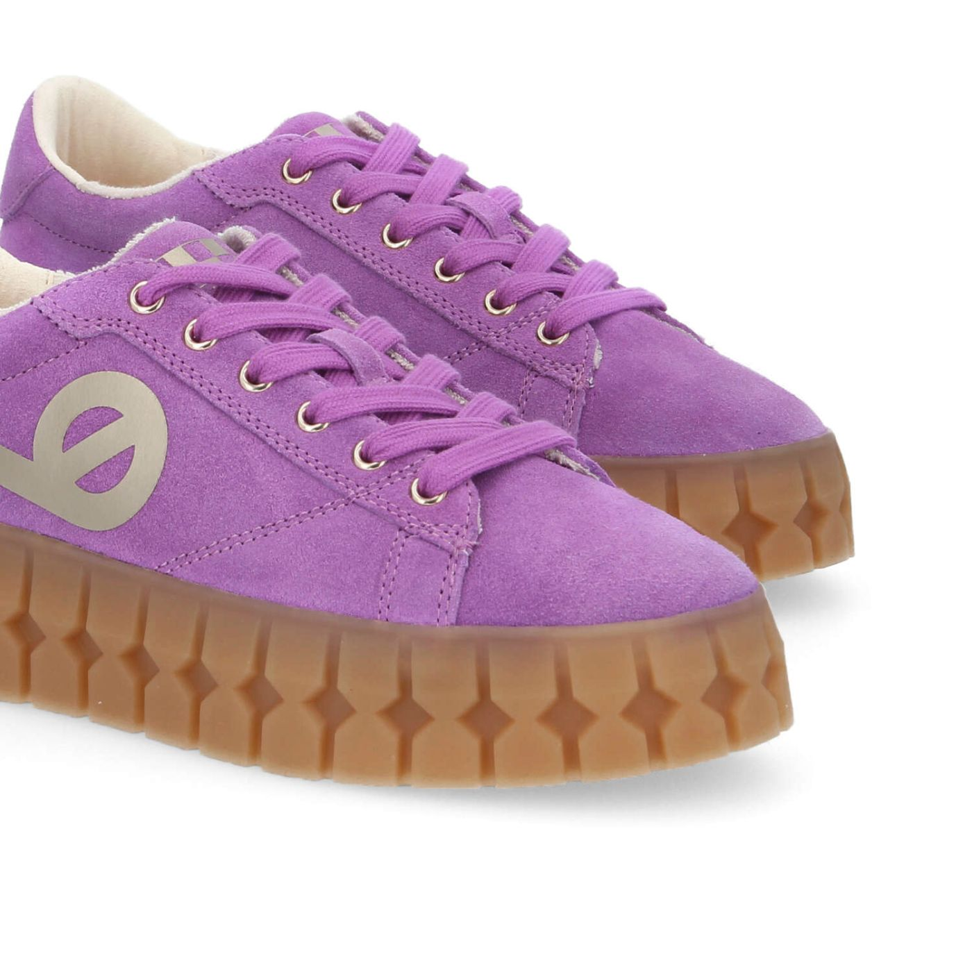 PLAY SNEAKER W SUEDE/PRINT IRIS/L.GOLD