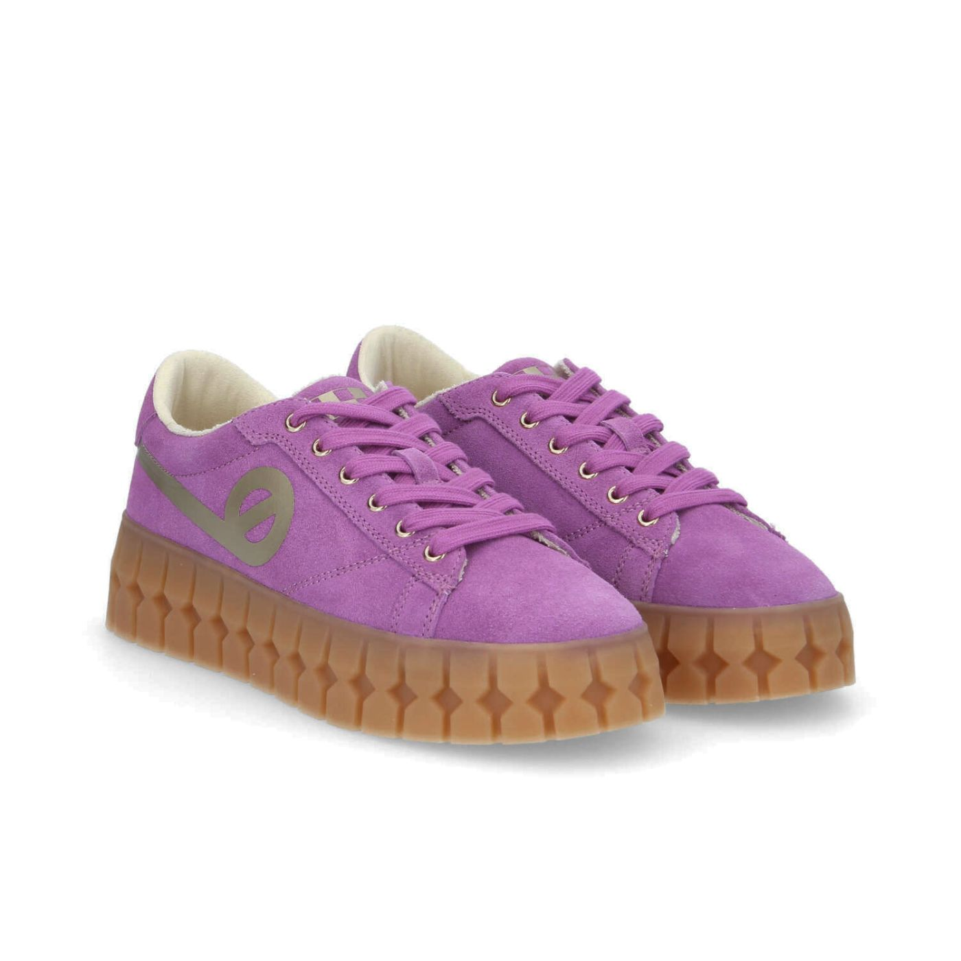 PLAY SNEAKER W SUEDE/PRINT IRIS/L.GOLD