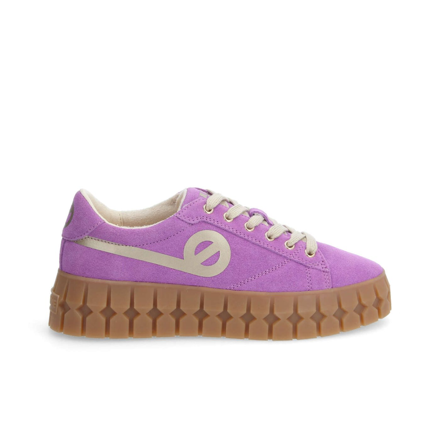 PLAY SNEAKER W SUEDE/PRINT IRIS/L.GOLD
