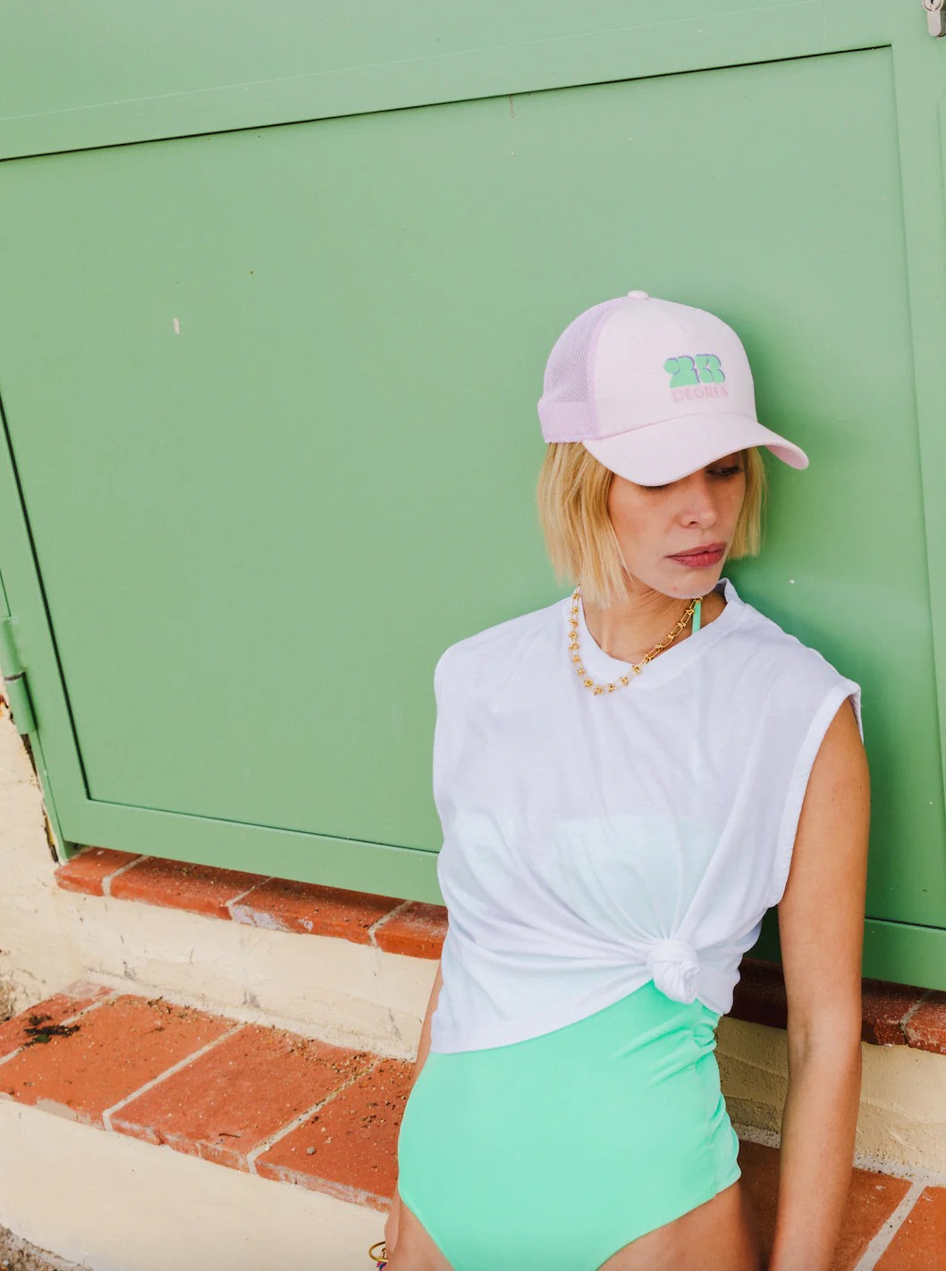 CASQUETTE - SUNSHINE ROSE PÂLE