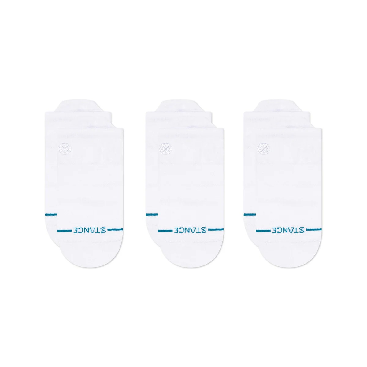 ICON LOW TAB 3 PACK - WHITE