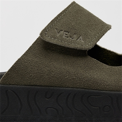 ETNA SUEDE KAKI BLACK - FEMME