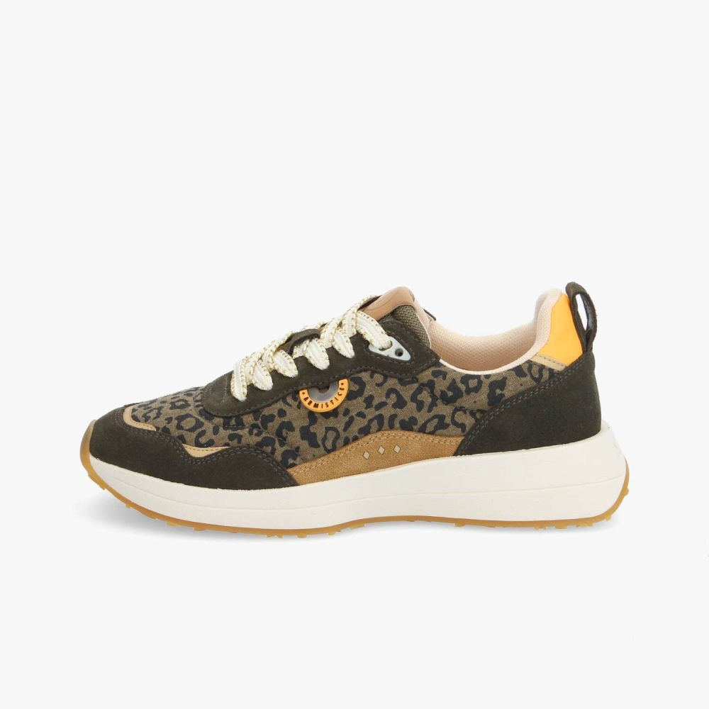 MOON JOGGER W SDE/CANVAS LEO FOREST/OLIVE
