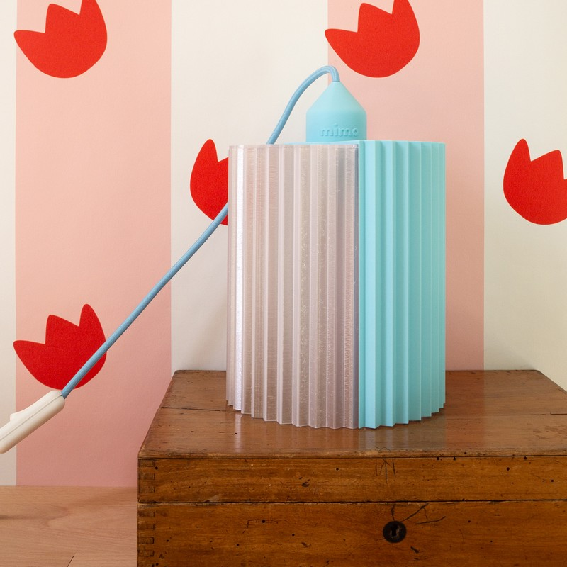 Lampe à poser PRISMO - Bleu Pastel