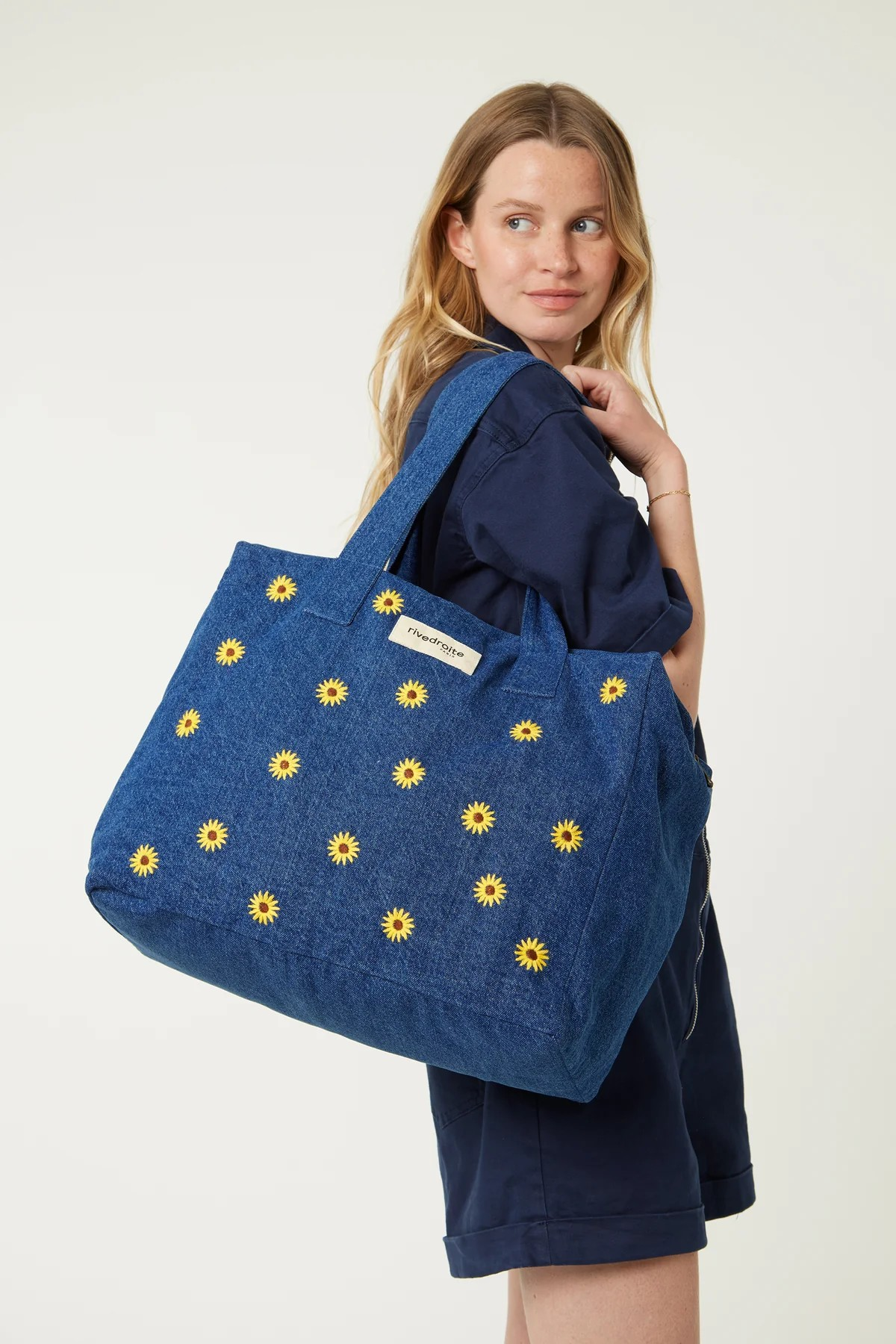 Célestins (Joy&Love25) - Denim broderie Tournesol