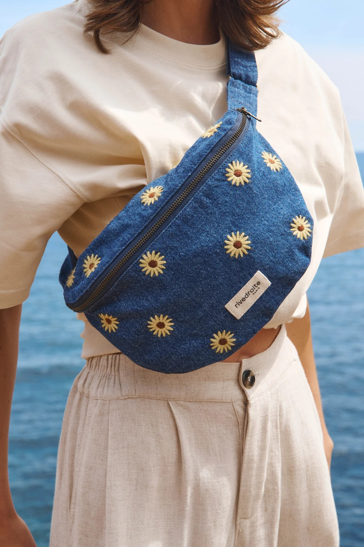 Custine XL (Joy&Love25) - Denim broderie Tournesol