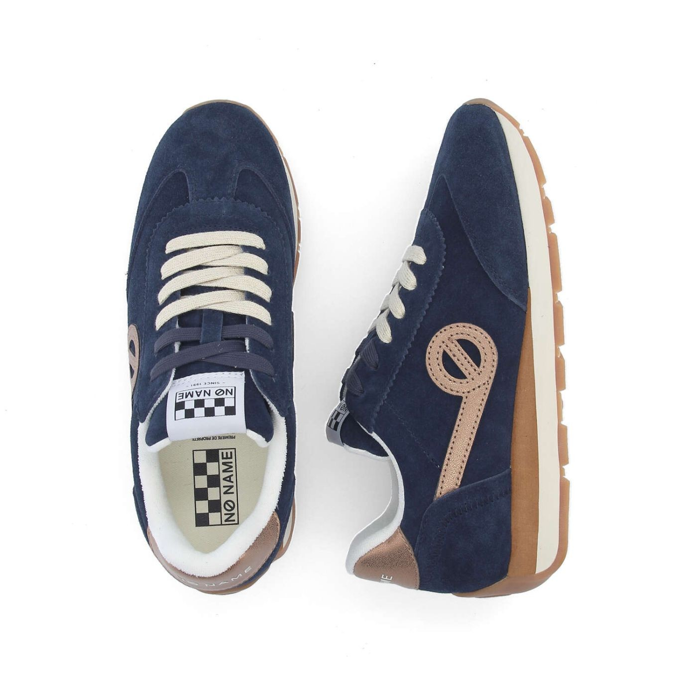 CITY RUN JOGGER W SUEDE NAVY