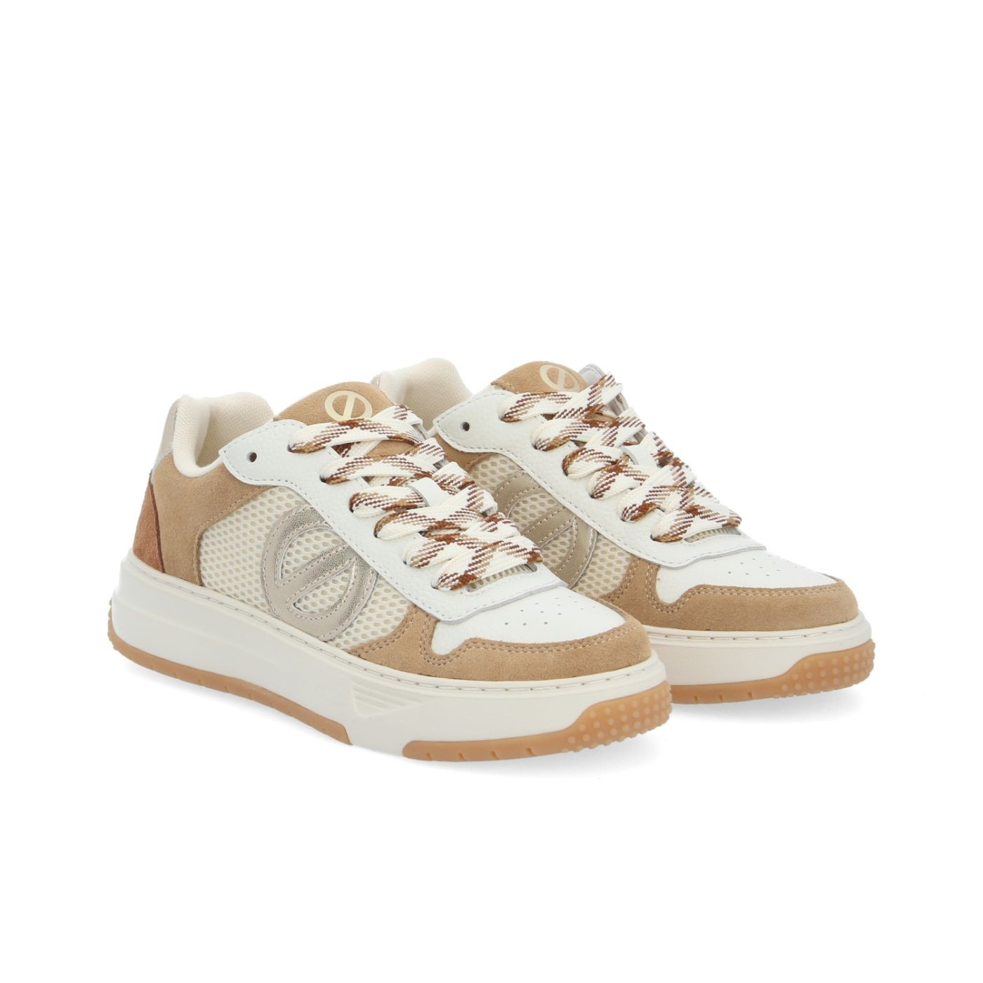 ALISON SNEAKER W SDE/MESH/GRAIN NUTS/DOVE/DOVE