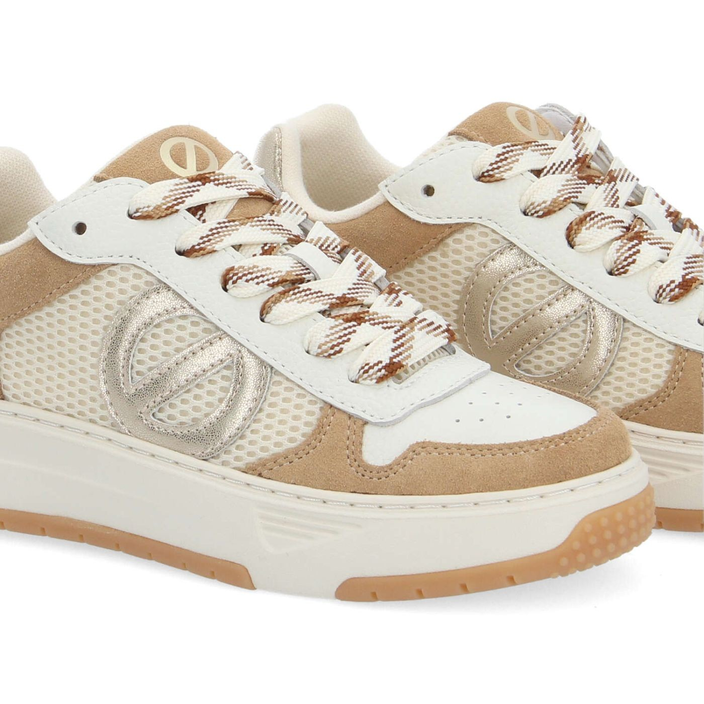 ALISON SNEAKER W SDE/MESH/GRAIN NUTS/DOVE/DOVE