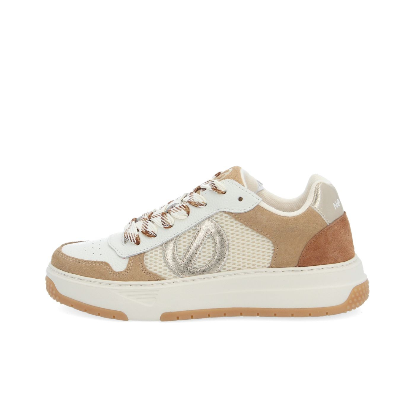 ALISON SNEAKER W SDE/MESH/GRAIN NUTS/DOVE/DOVE