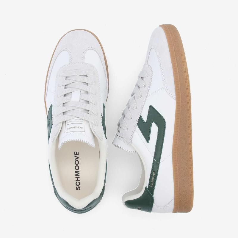 SHEFFIELD JOGGER M NAPPA/SUEDE/NAP WHITE/WHITE/GREEN