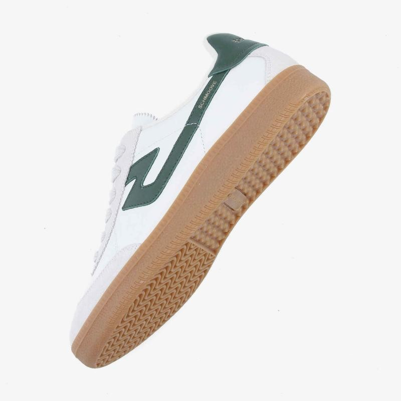 SHEFFIELD JOGGER M NAPPA/SUEDE/NAP WHITE/WHITE/GREEN