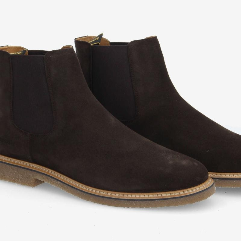 DUBLIN CHELSEA M SUEDE EBONY