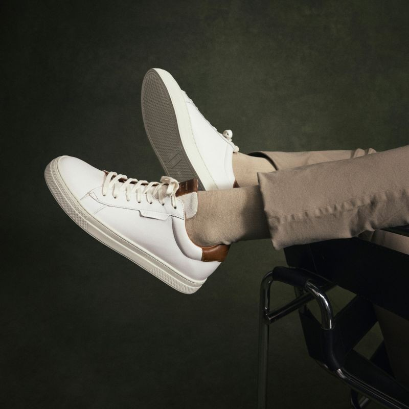 SPARKLE SNEAKER M NAPPA/CICLON WHITE/OLD CAMEL