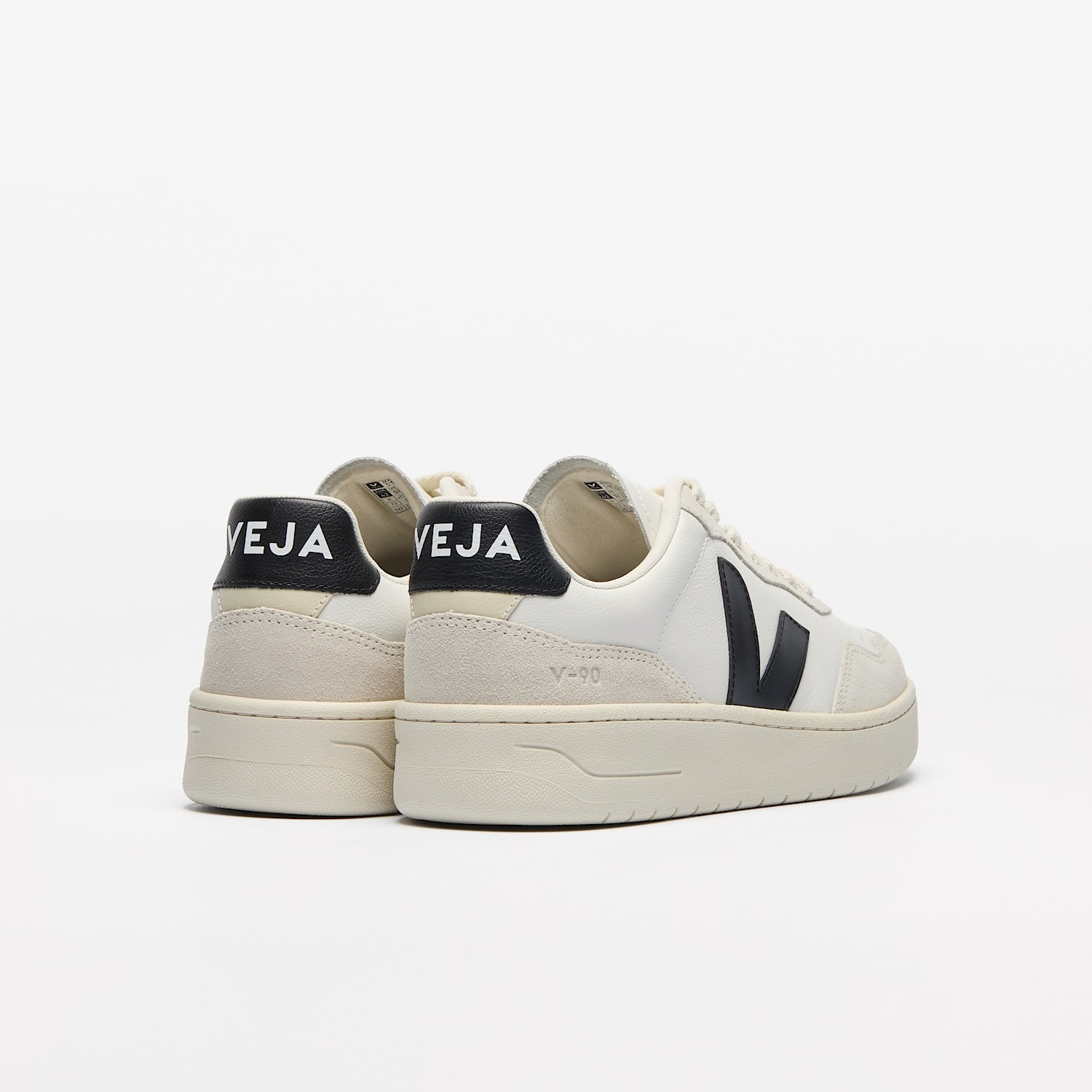 V90 O.T. LEATHER WHITE BLACK - HOMME