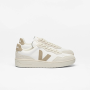 V90 O.T. LEATHER WHITE TAUPE - FEMME