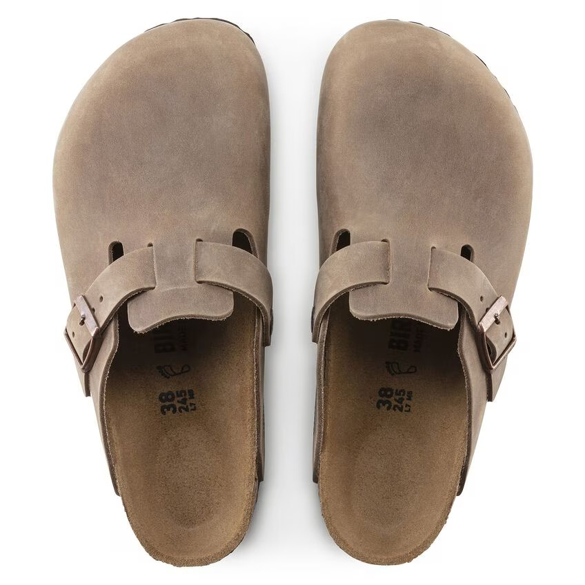 Boston - Cuir huilé Tabacco Brown - Etroite