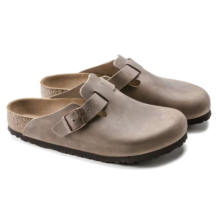 Boston - Cuir huilé Tabacco Brown - Etroite
