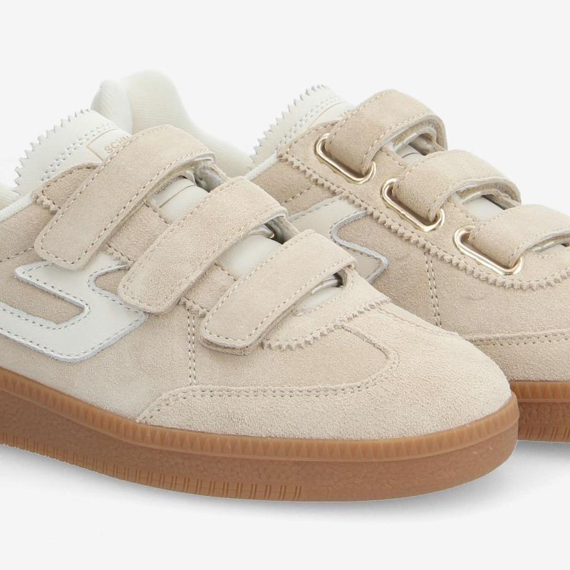 SHEFFIELD STRAPS W SUEDE/NAPPA NUDE/DOVE
