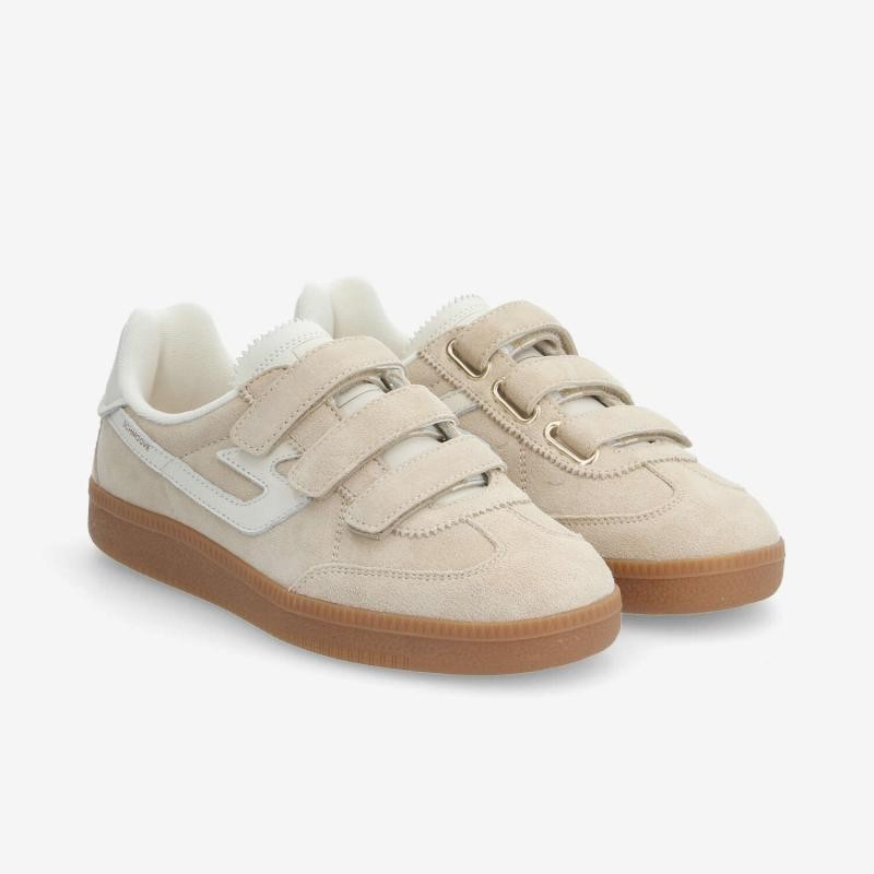 SHEFFIELD STRAPS W SUEDE/NAPPA NUDE/DOVE