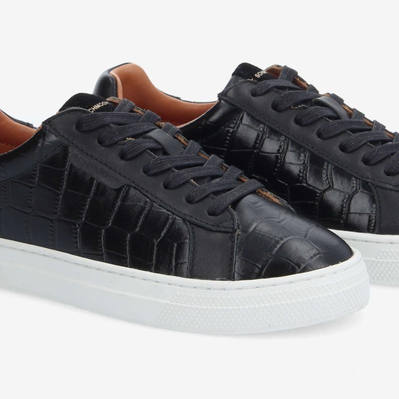 SPARKLE SNEAKER W KROCO/NAPPA BLACK/BLACK