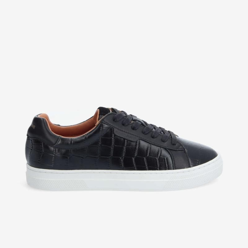 SPARKLE SNEAKER W KROCO/NAPPA BLACK/BLACK