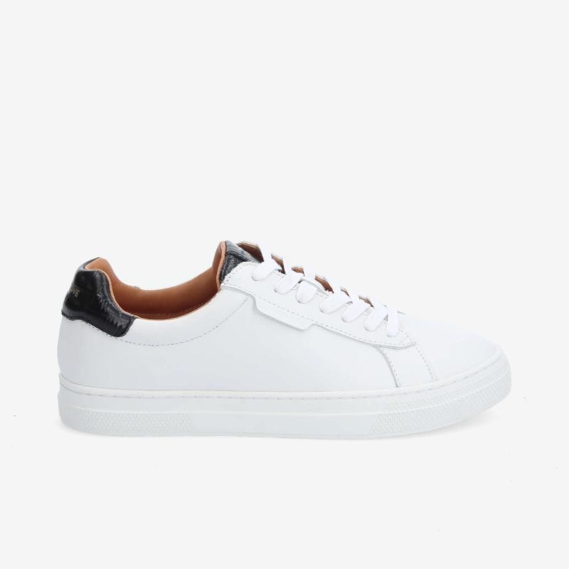 SPARKLE SNEAKER W NAPPA/KROKO WHITE/BLACK