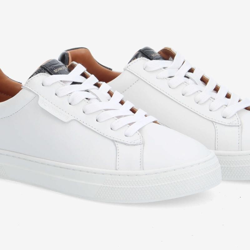 SPARKLE SNEAKER W NAPPA/KROKO WHITE/BLACK