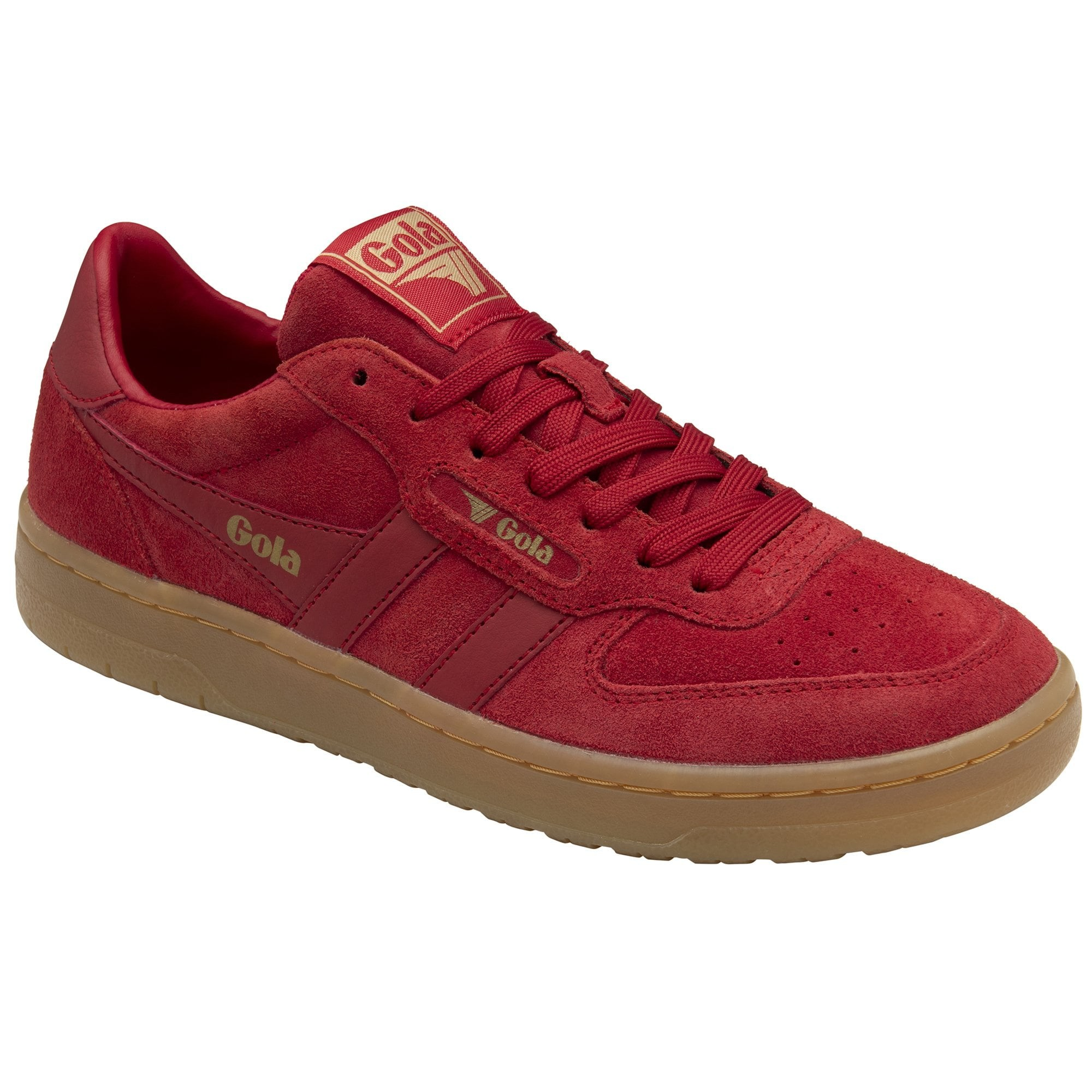 HAWK SUEDE 86 TRAINER RED/GUM
