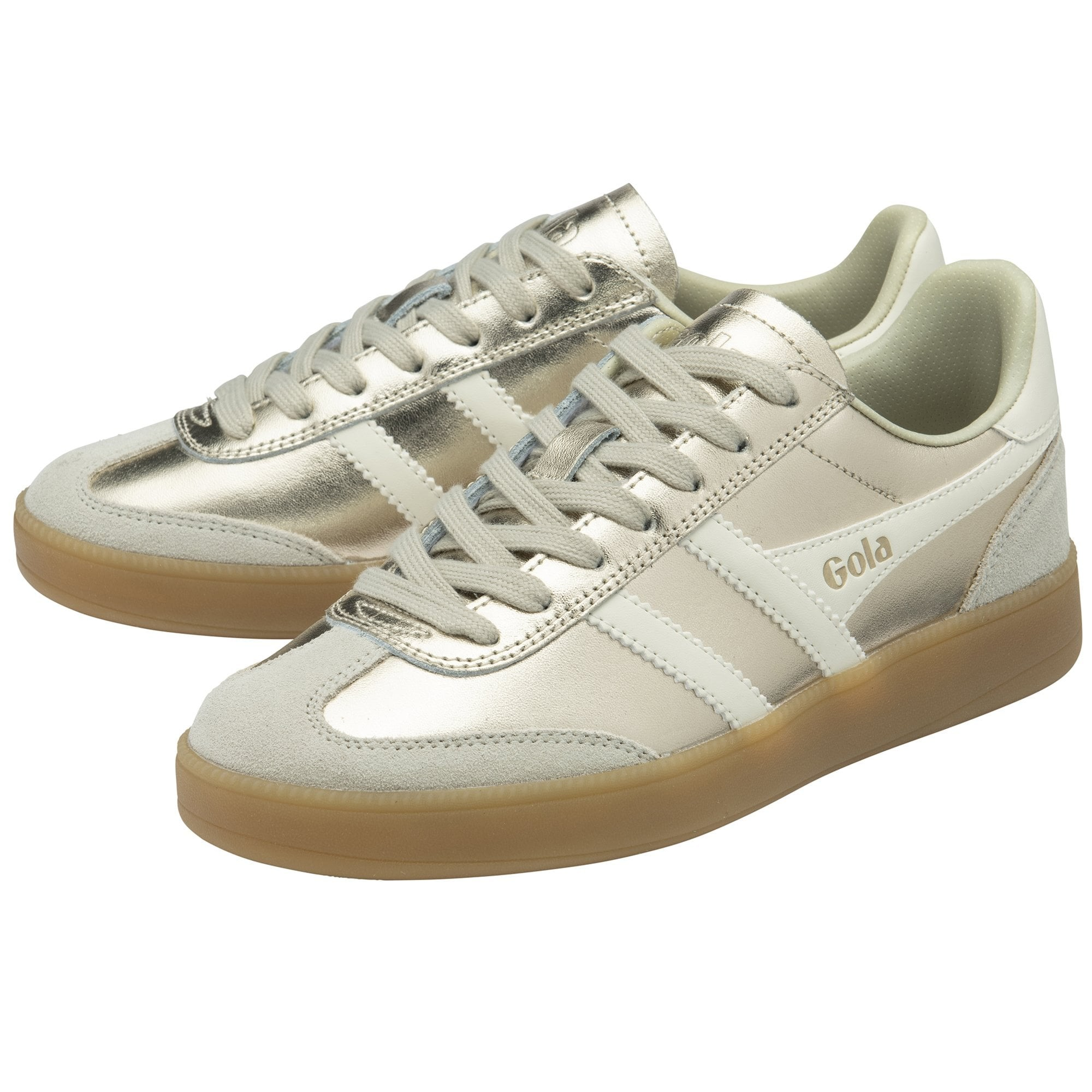 VIPER METALLIC TRAINER GOLD/OFF WHITE/GUM