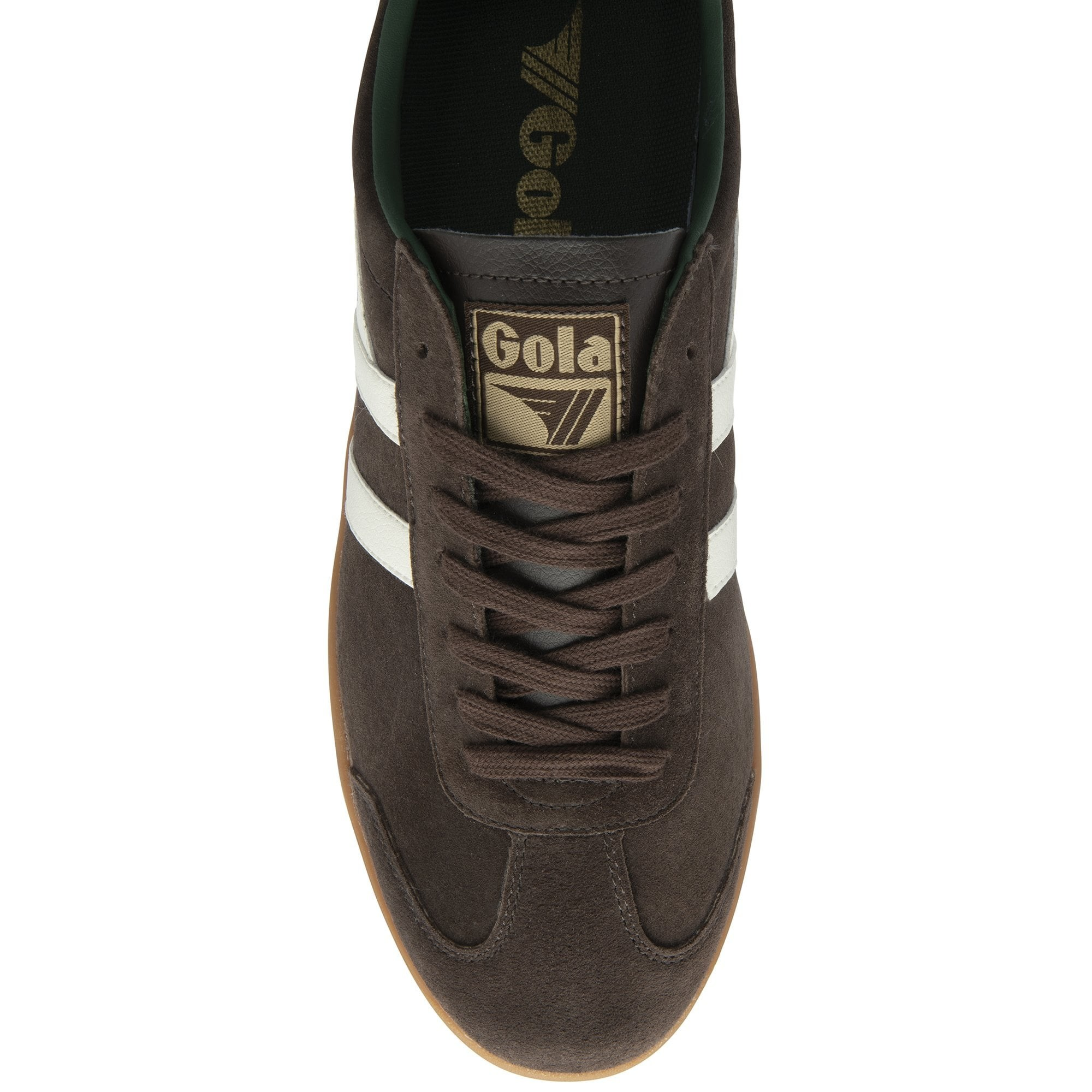 HURRICANE SUEDE TRAINER MOCHA/OFF WHITE/EVERGREEN/GUM