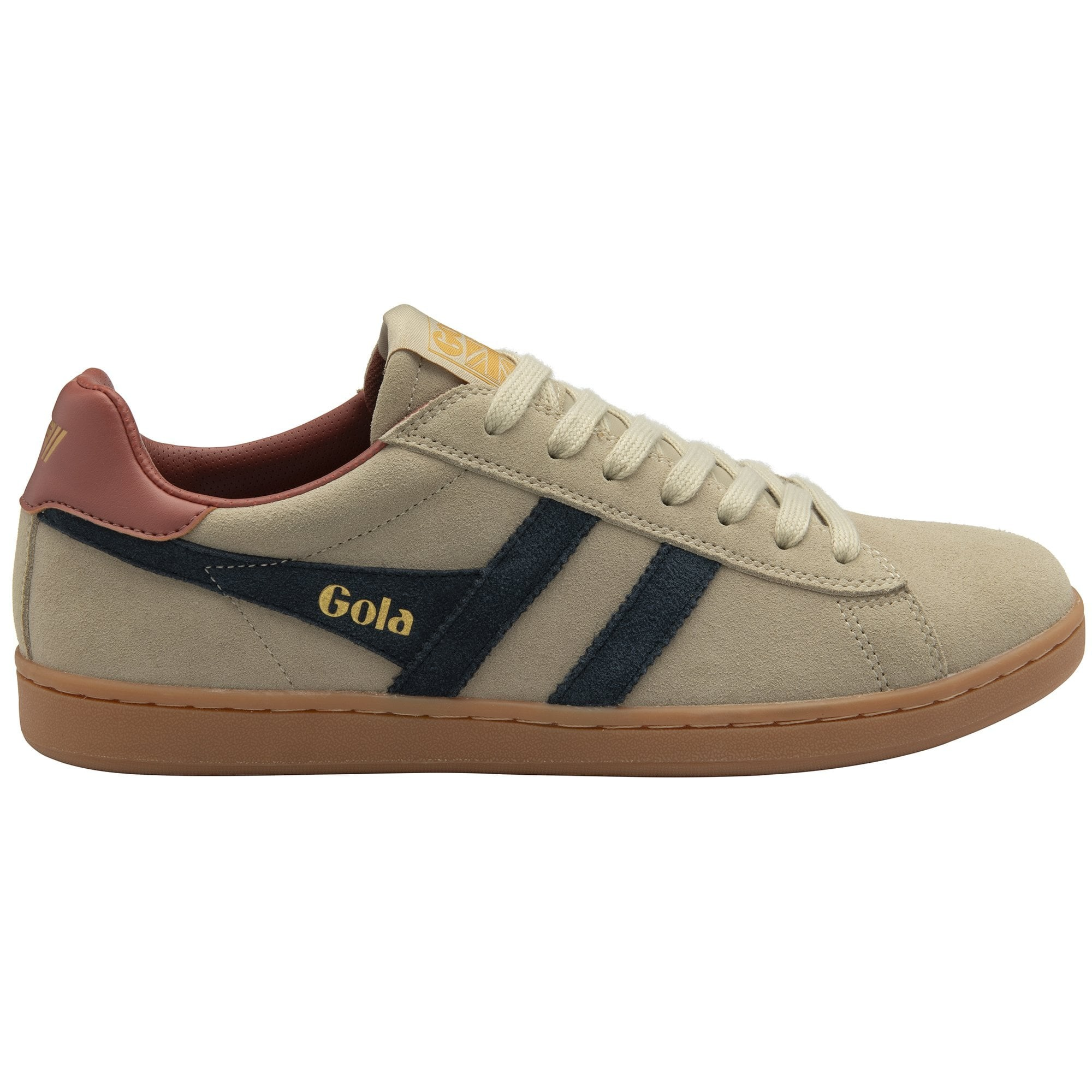 EQUIPE II SUEDE TRAINER BONE/NAVY/RUST