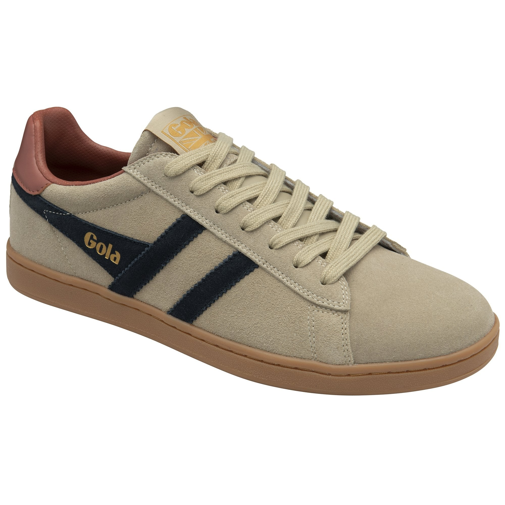 EQUIPE II SUEDE TRAINER BONE/NAVY/RUST