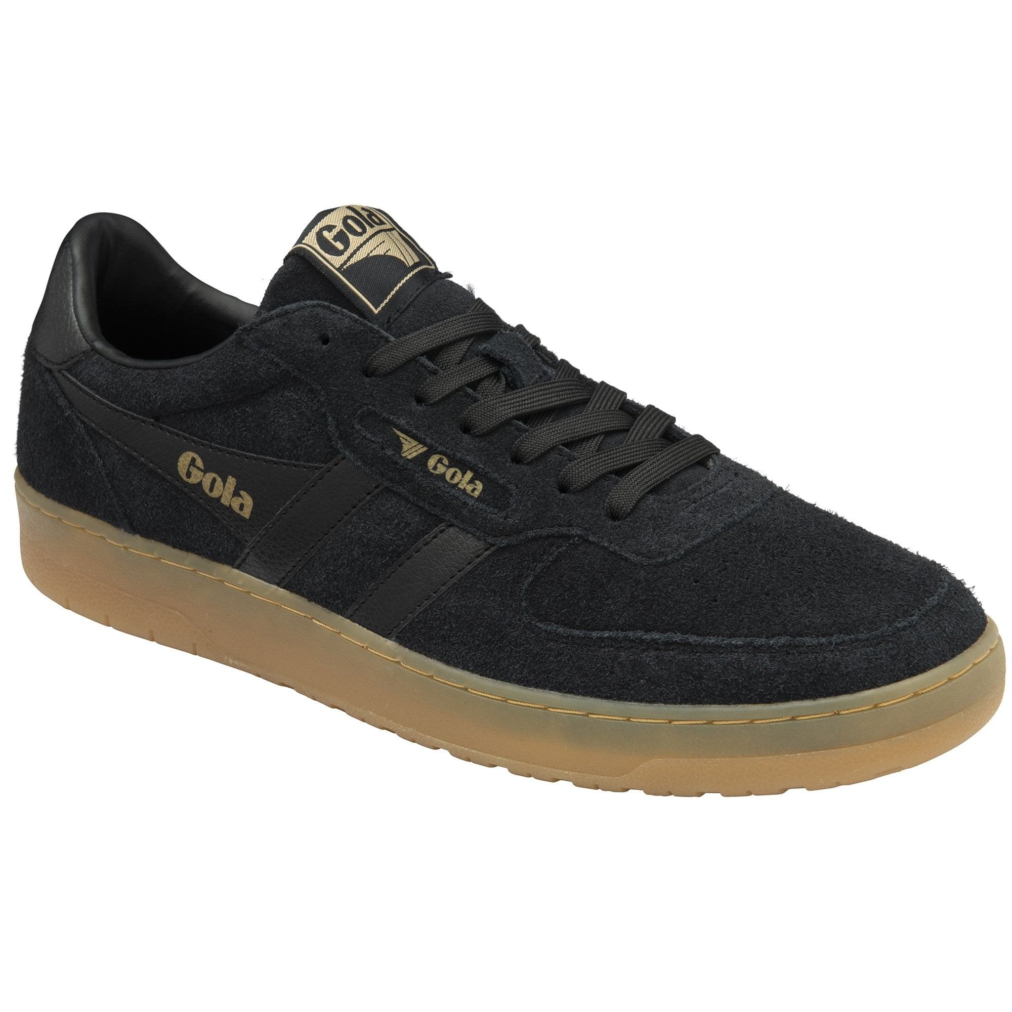 HAWK SUEDE '86 TRAINER BLACK/GUM