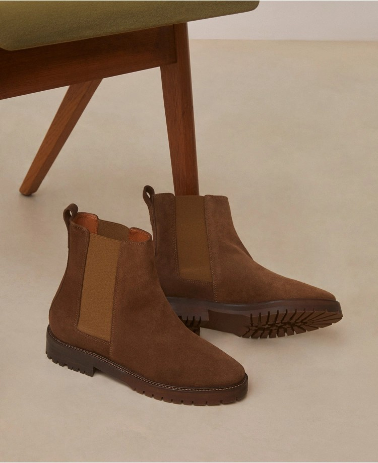 Bottines n°501 - Suede - Mocha