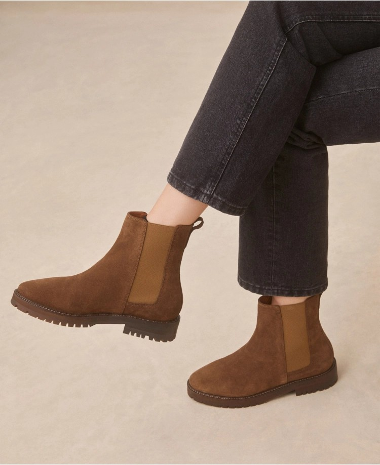 Bottines n°501 - Suede - Mocha