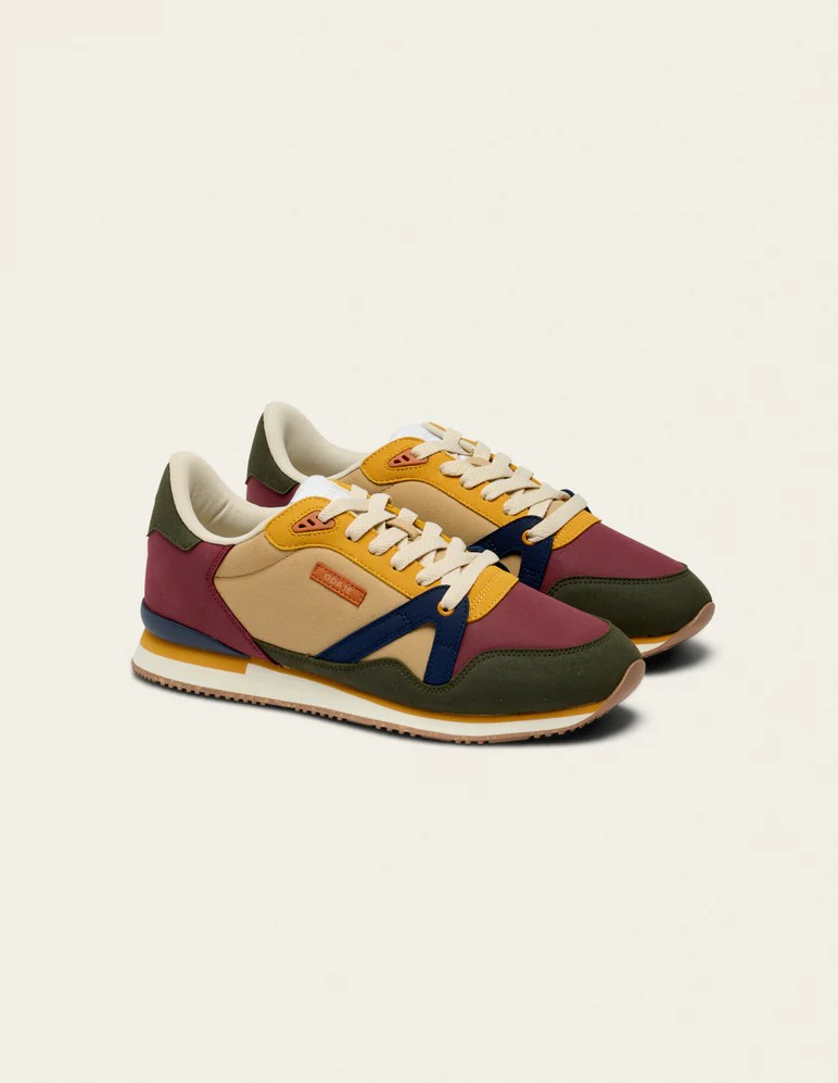 André - Kaki bordeaux moutarde