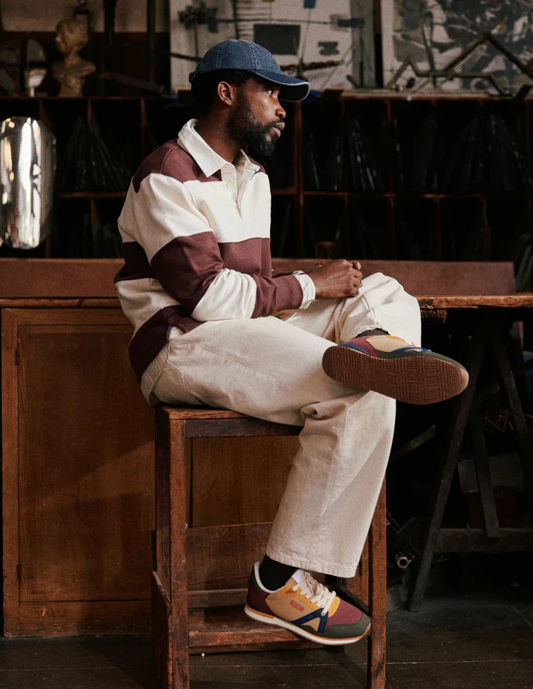 André - Kaki bordeaux moutarde