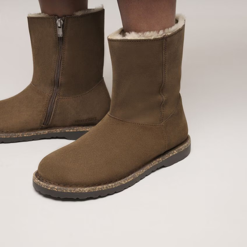 Uppsala Zip Shearling - Dark Tea