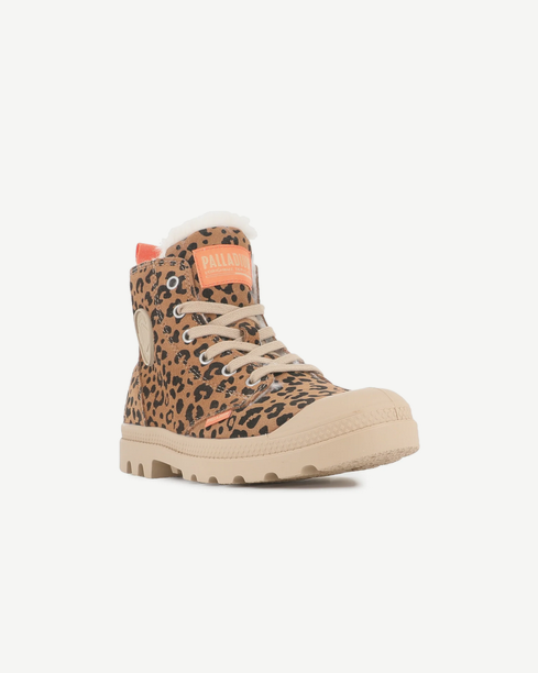 PAMPA HI ZIP WL LEO - DEAR BROWN / BLACK