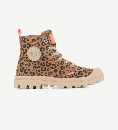 PAMPA HI ZIP WL LEO - DEAR BROWN / BLACK