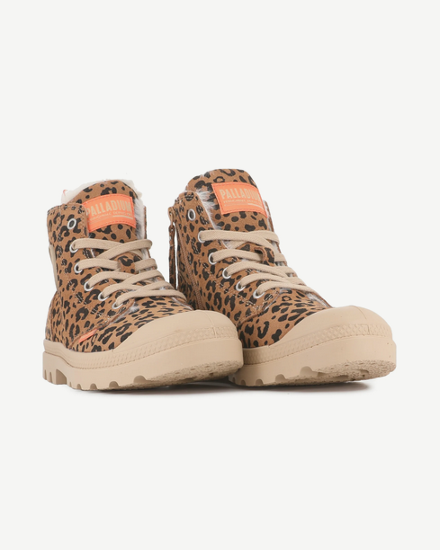 PAMPA HI ZIP WL LEO - DEAR BROWN / BLACK