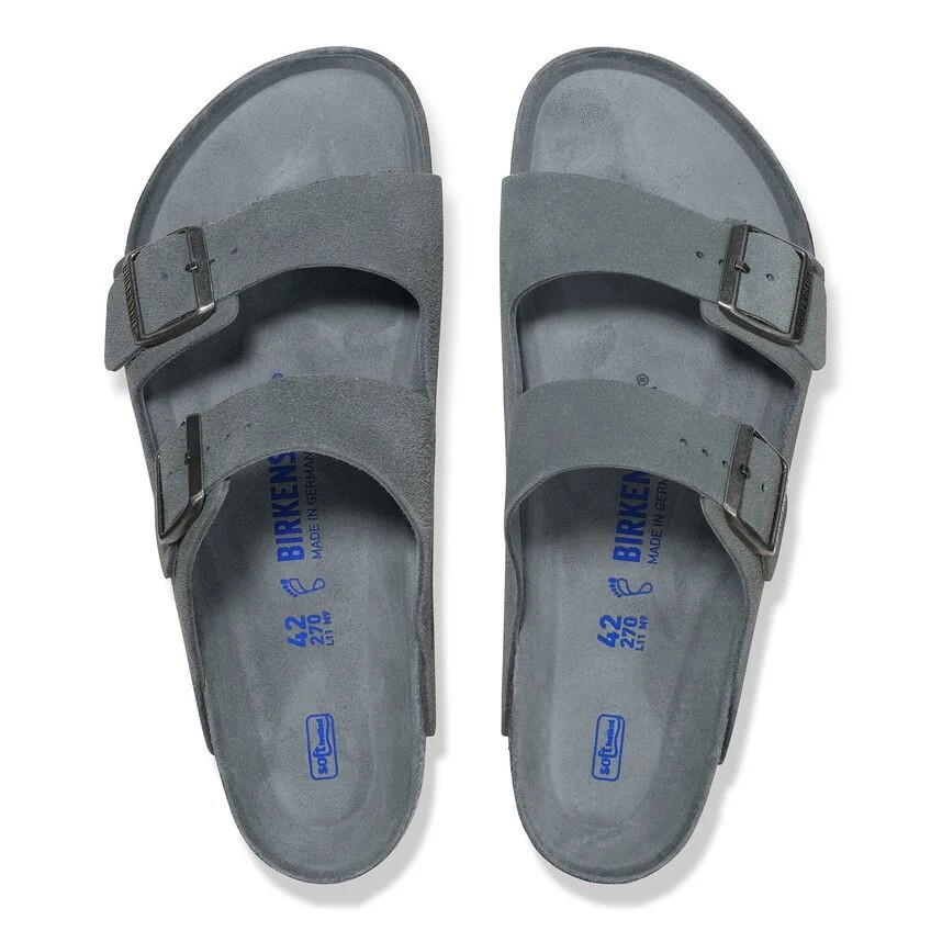 Arizona - Lit de pied souple - Basalt Gray Tonal - Etroite