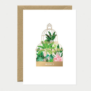 Carte de voeux - Merci green house - Dorure