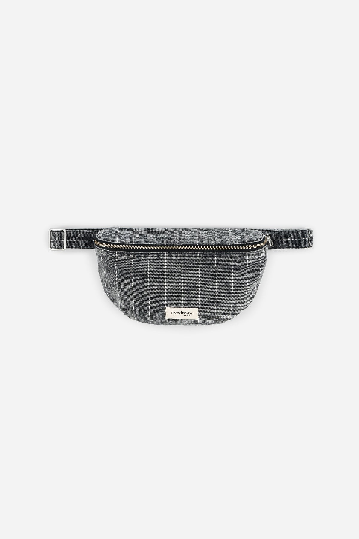 Custine - le sac banane - Denim Noir Rayé