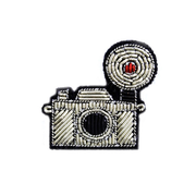 Broche - Appareil Photo Argent